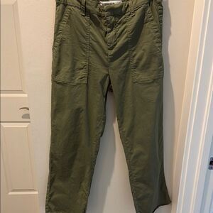 Frank & Eileen Olive Cropped Blackstone Pants